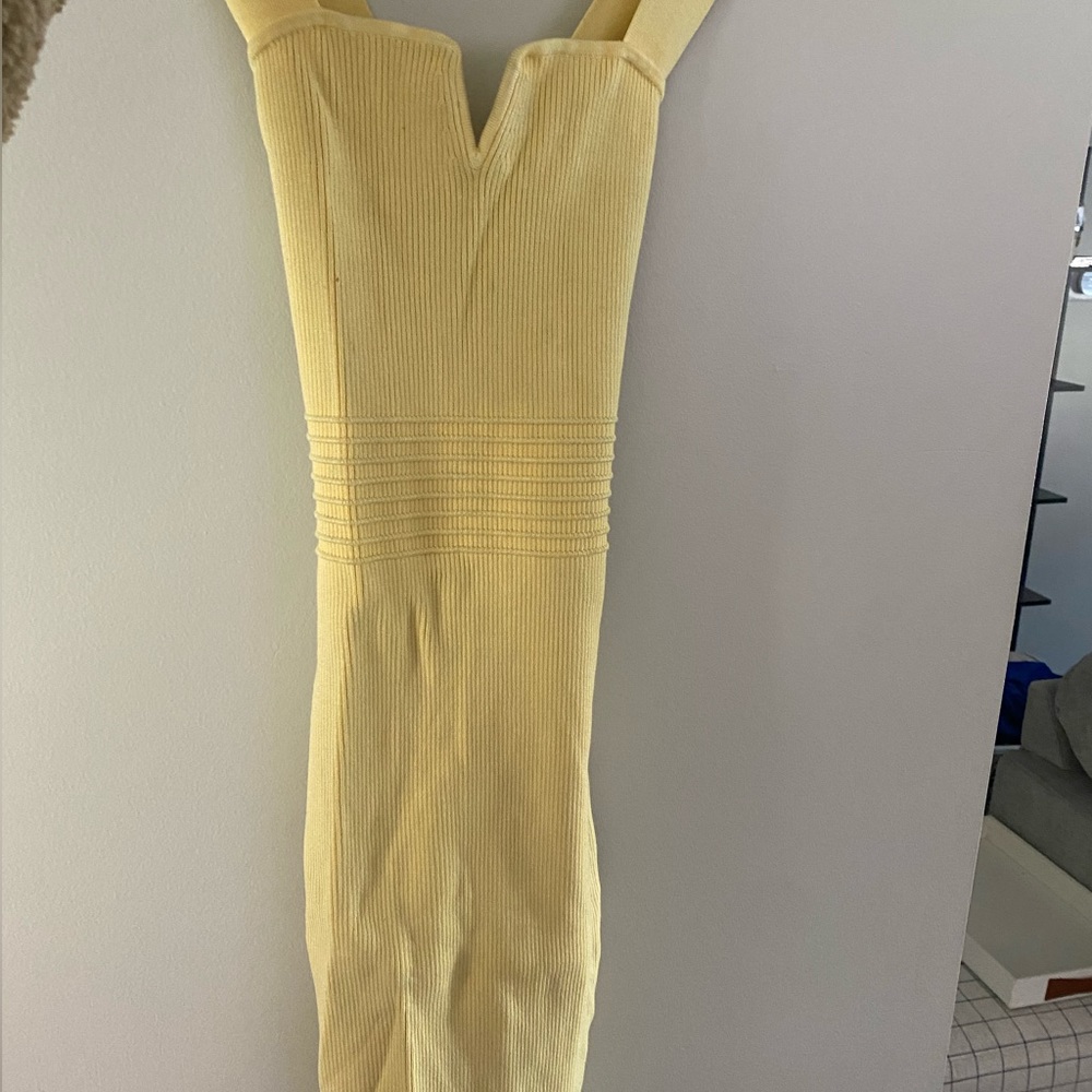 Express Buttery Yellow Dress